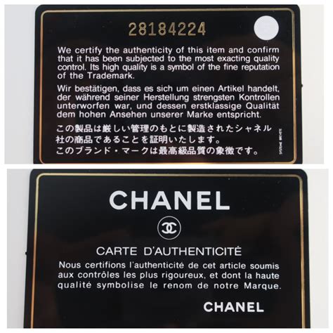 chanel serial card|Chanel authenticity number.